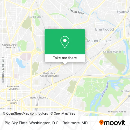 Big Sky Flats map