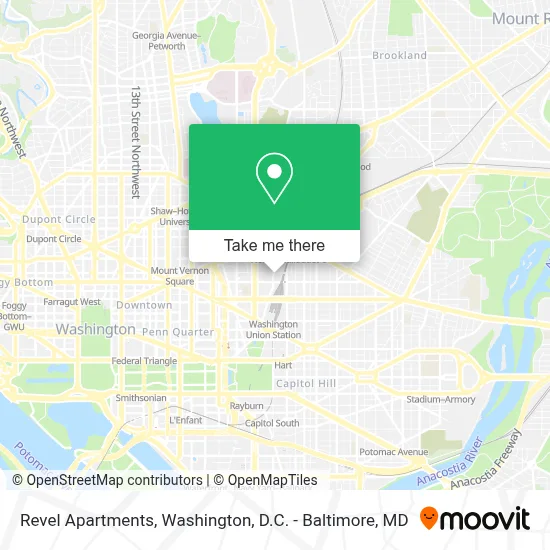 Revel Apartments map