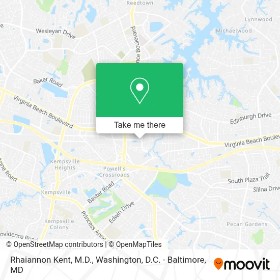 Rhaiannon Kent, M.D. map