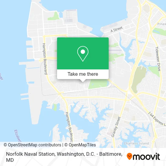 Norfolk Naval Station map
