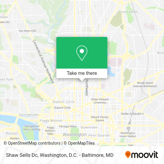 Shaw Sells Dc map