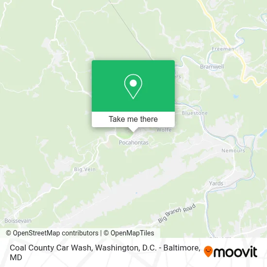 Coal County Car Wash map
