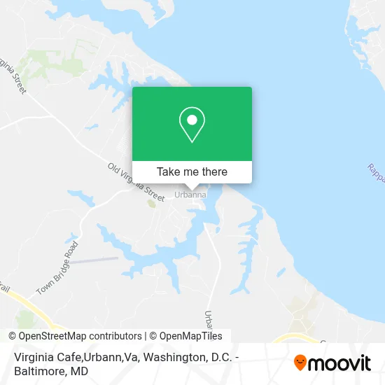 Virginia Cafe,Urbann,Va map