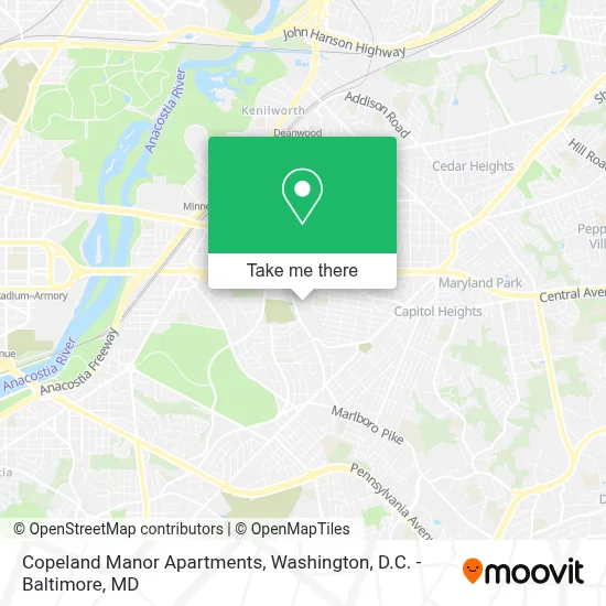 Copeland Manor Apartments map