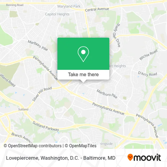Lovepierceme map
