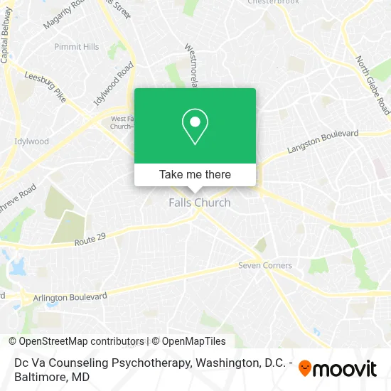 Dc Va Counseling Psychotherapy map