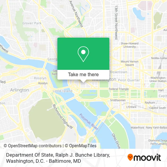 Department Of State, Ralph J. Bunche Library map