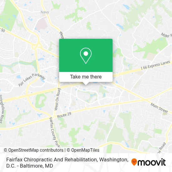 Fairfax Chiropractic And Rehabilitation map