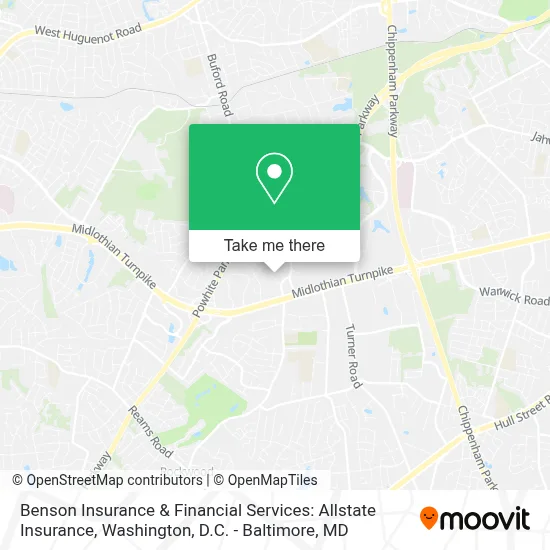 Benson Insurance & Financial Services: Allstate Insurance map