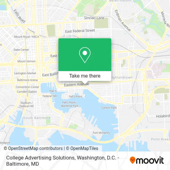 College Advertising Solutions map