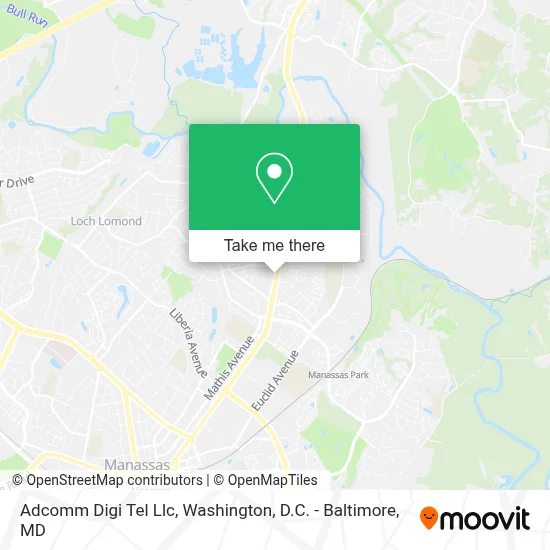 Adcomm Digi Tel Llc map