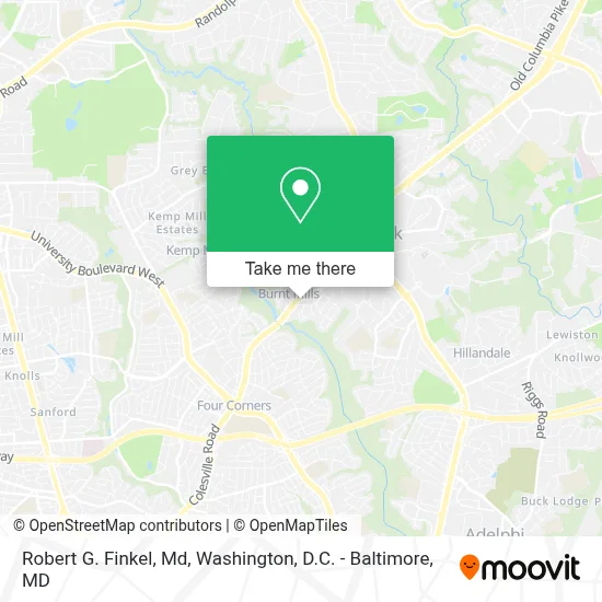 Robert G. Finkel, Md map