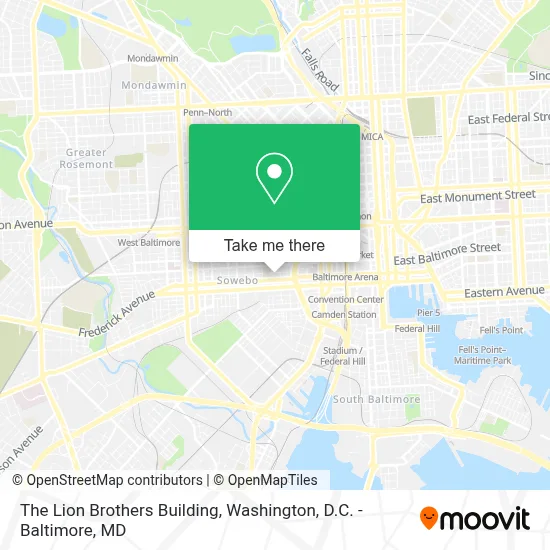 The Lion Brothers Building map