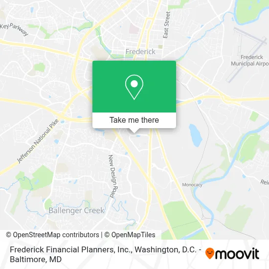 Frederick Financial Planners, Inc. map
