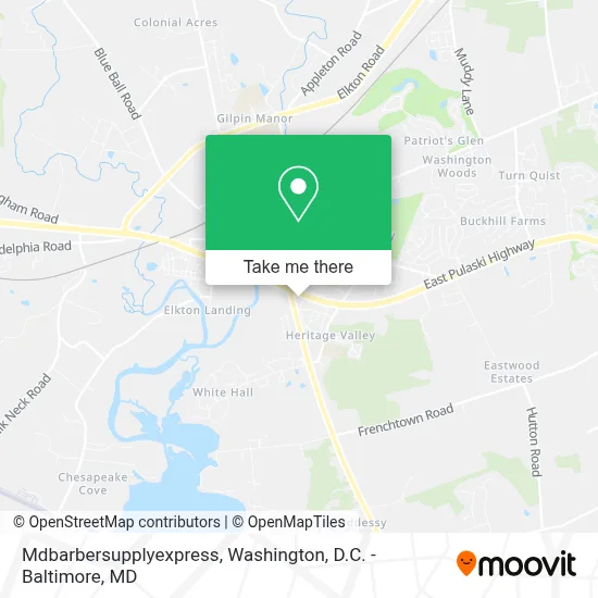 Mdbarbersupplyexpress map