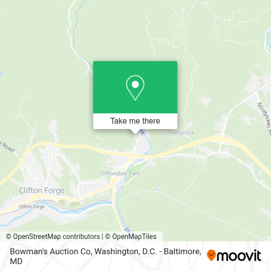 Bowman's Auction Co map