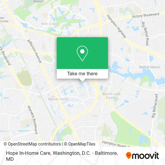 Hope In-Home Care map