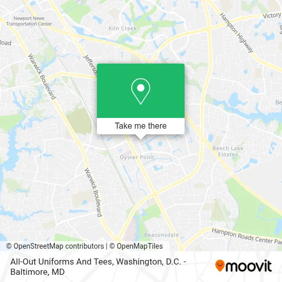 All-Out Uniforms And Tees map