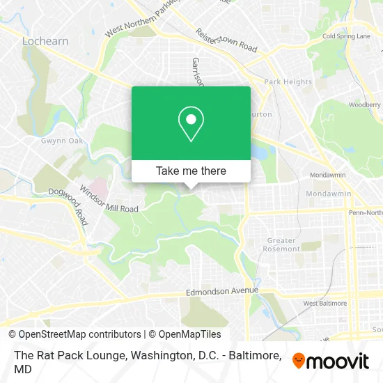 The Rat Pack Lounge map