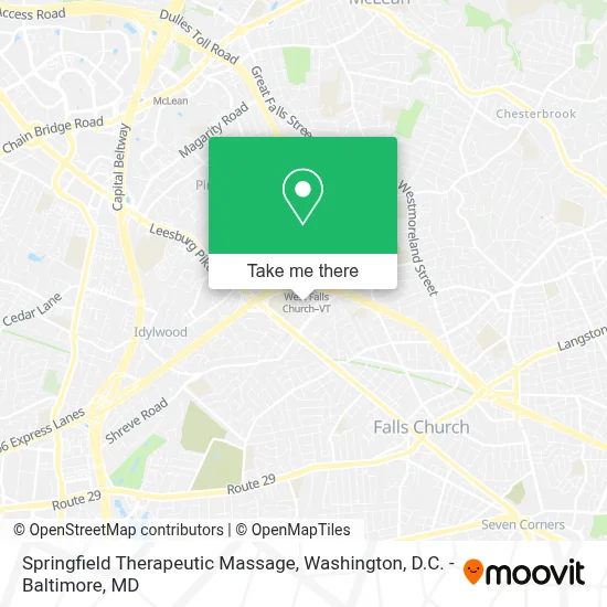 Springfield Therapeutic Massage map