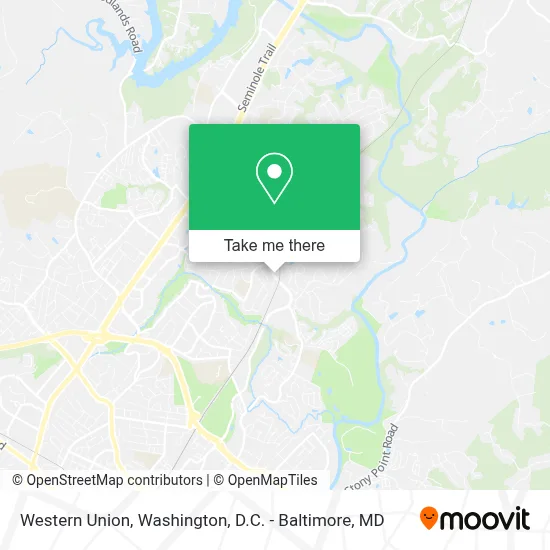 Western Union map