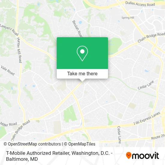 T-Mobile Authorized Retailer map