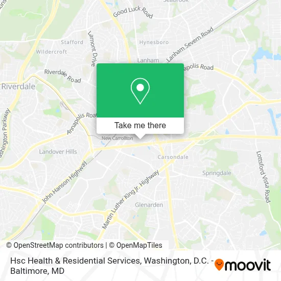 Hsc Health & Residential Services map