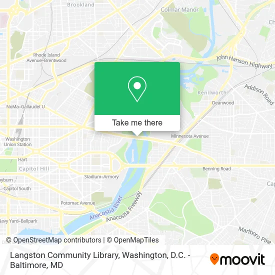 Langston Community Library map
