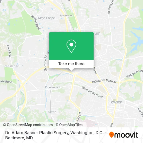 Dr. Adam Basner Plastic Surgery map