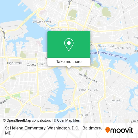 St Helena Elementary map
