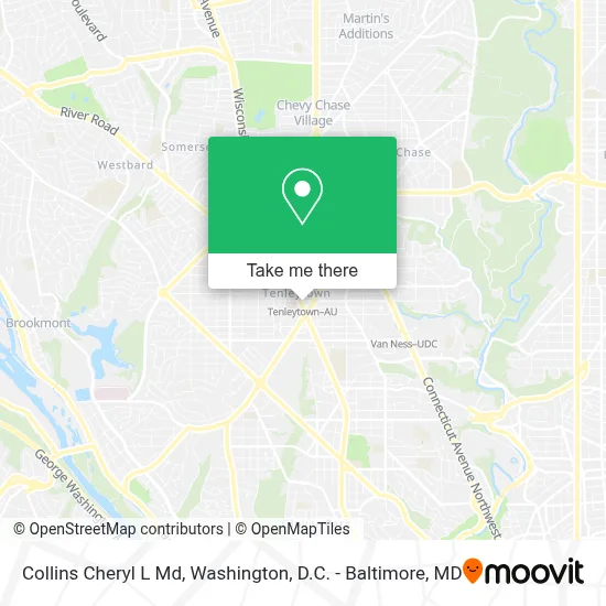 Collins Cheryl L Md map