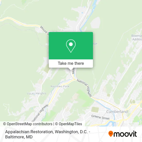 Appalachian Restoration map