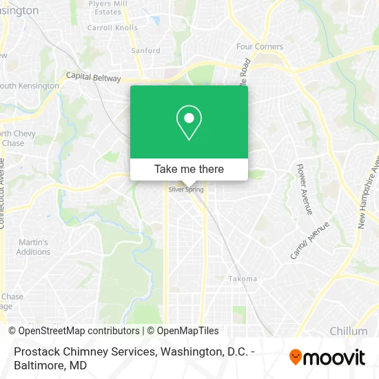 Prostack Chimney Services map