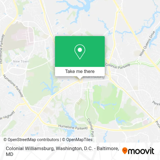 Colonial Williamsburg map