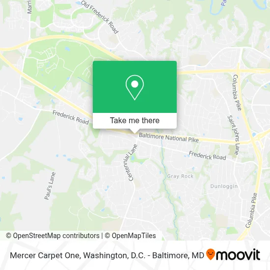 Mercer Carpet One map