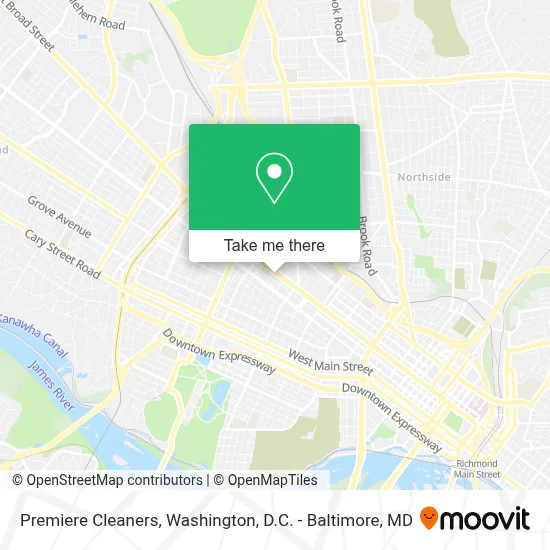 Premiere Cleaners map