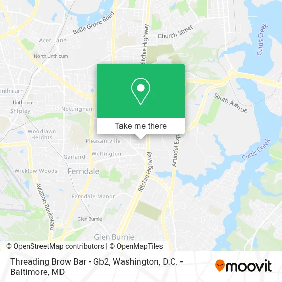 Threading Brow Bar - Gb2 map