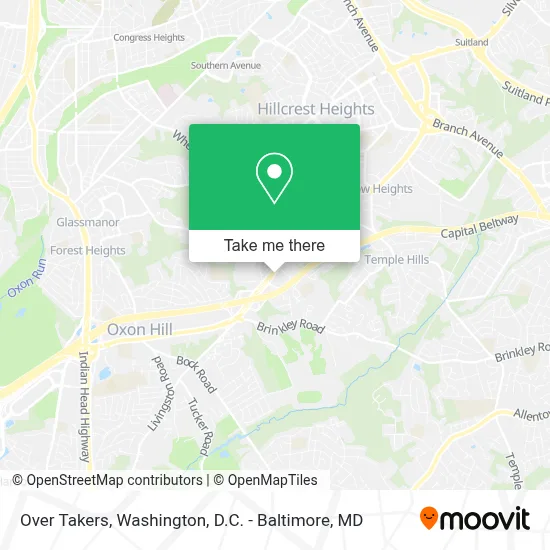 Over Takers map