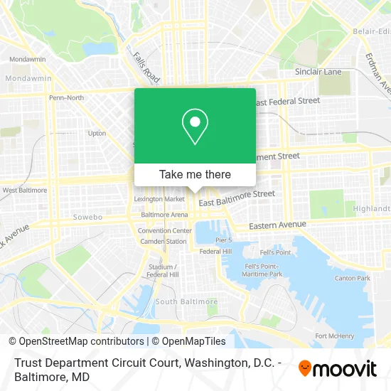 Trust Department Circuit Court map