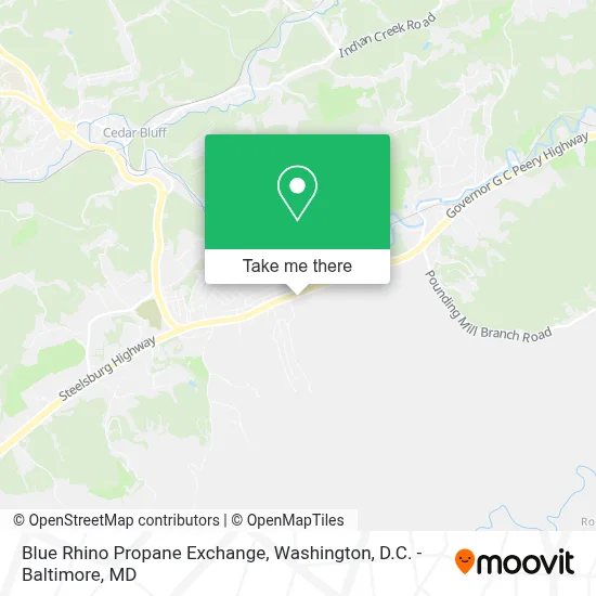Blue Rhino Propane Exchange map