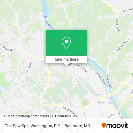 The Paw Spa map