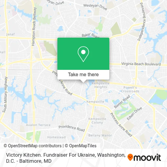 Victory Kitchen. Fundraiser For Ukraine map