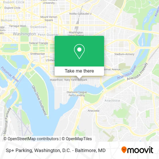 Sp+ Parking map