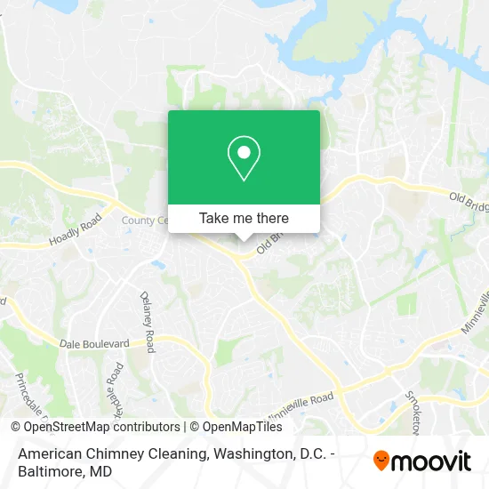 American Chimney Cleaning map