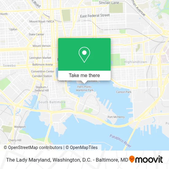 The Lady Maryland map