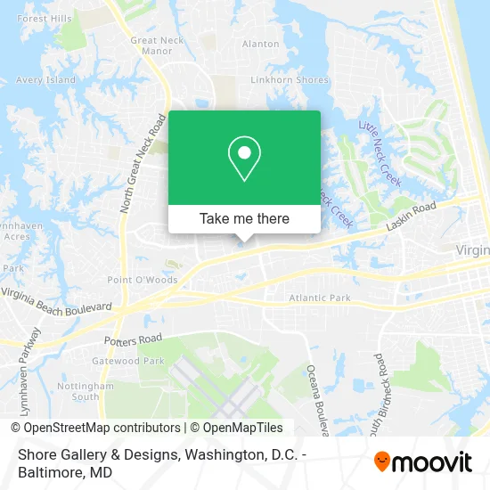 Shore Gallery & Designs map