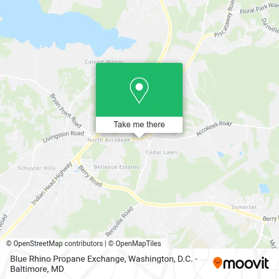 Blue Rhino Propane Exchange map