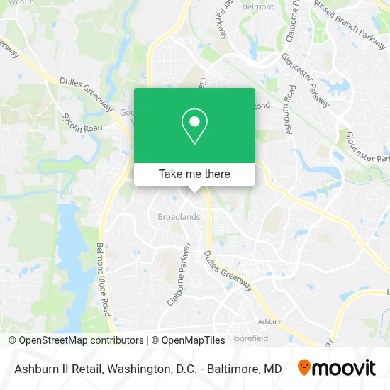Ashburn II Retail map
