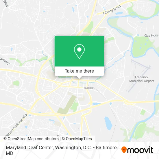 Maryland Deaf Center map