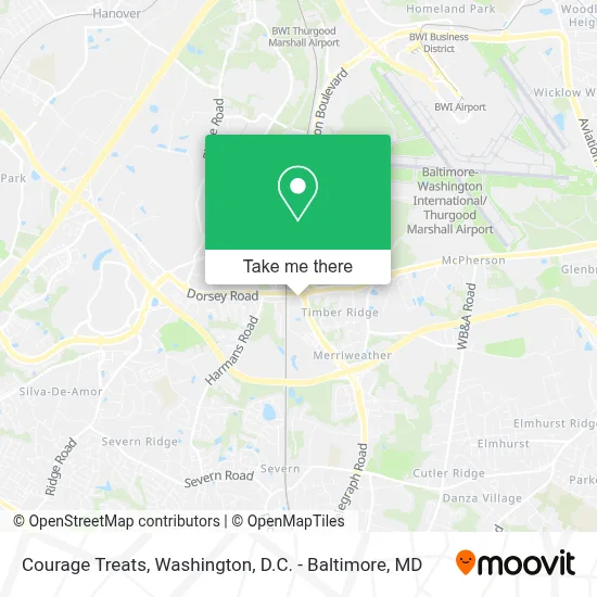 Courage Treats map